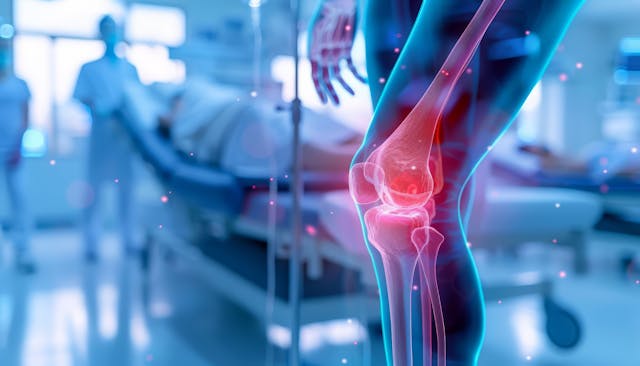 AI generated image of joint issues in rheumatology | Image credit: JK_kyoto - stock.adobe.com