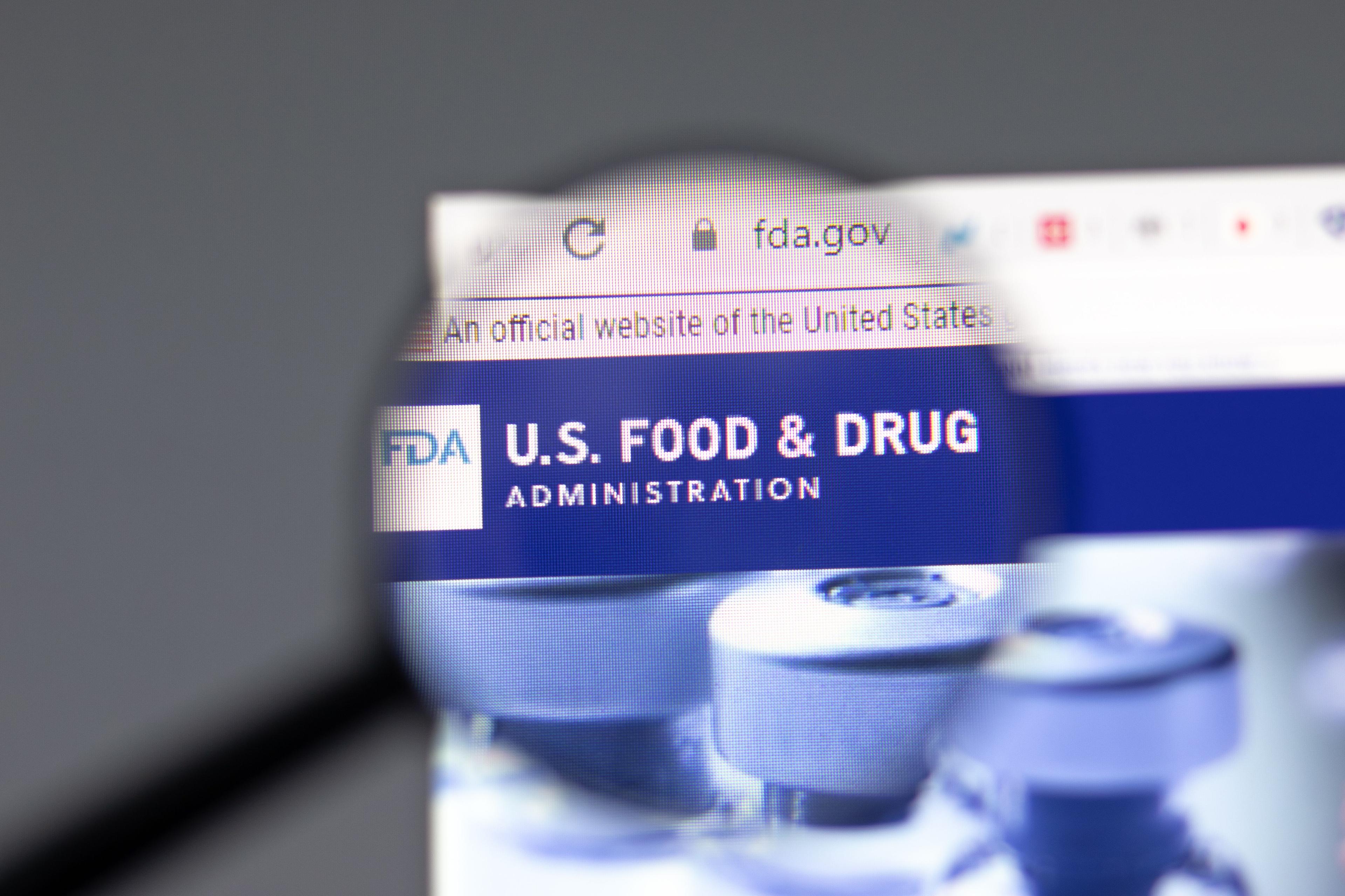 FDA website | Image credit: Postmodern Studio - stock.adobe.com